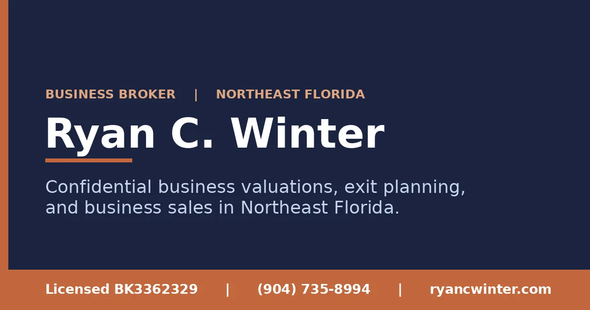 Ryan C. Winter, Business Broker with Truforte Business Group in Northeast Florida