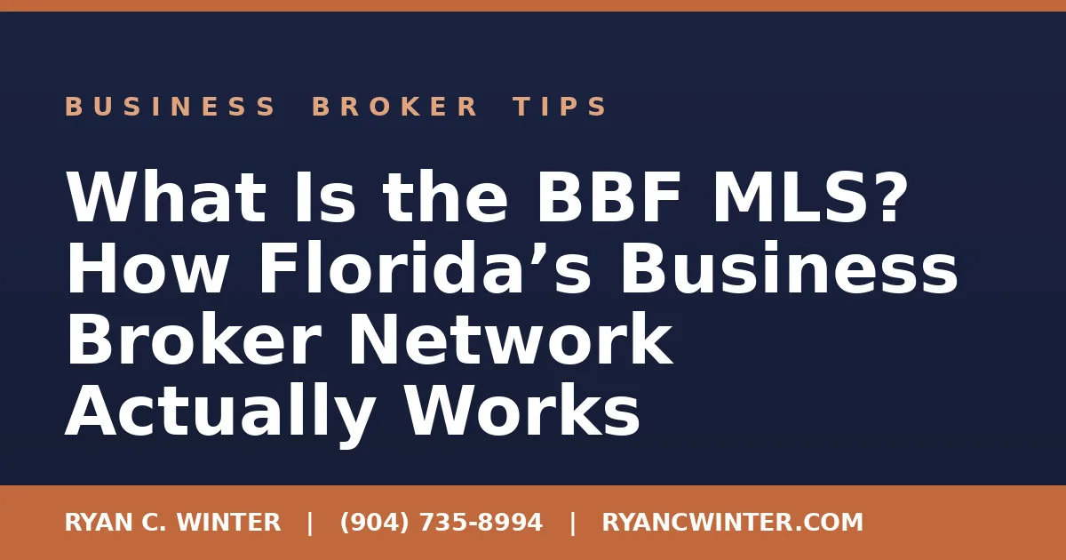 What Is the BBF MLS? How Florida’s Business Broker Network Actually Works